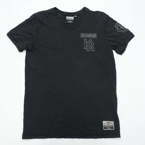 Headrush T-Shirt Men's L Black Short Sleeve Fortune Favours The Brave Pullover
